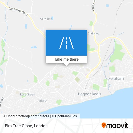 Elm Tree Close map