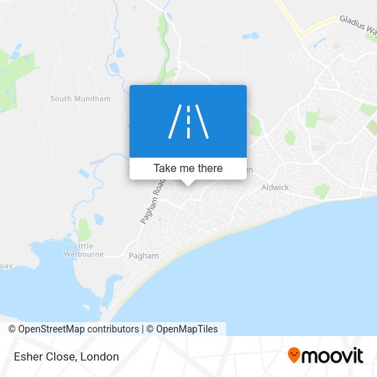 Esher Close map