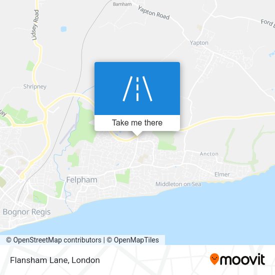 Flansham Lane map