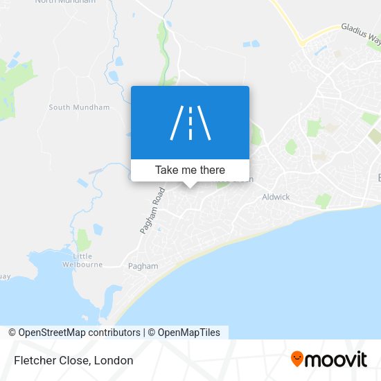 Fletcher Close map