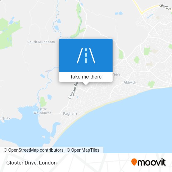 Gloster Drive map