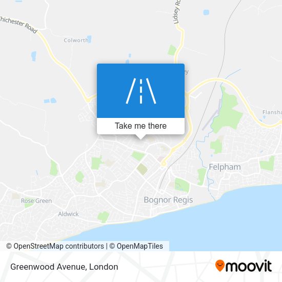 Greenwood Avenue map