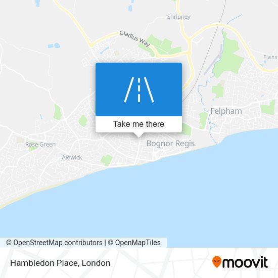 Hambledon Place map