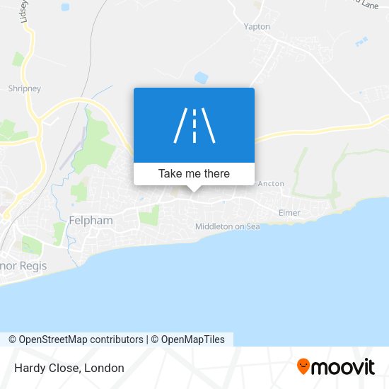 Hardy Close map