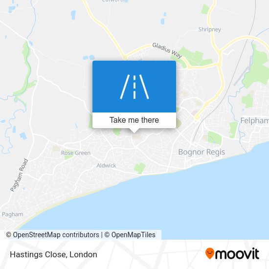 Hastings Close map