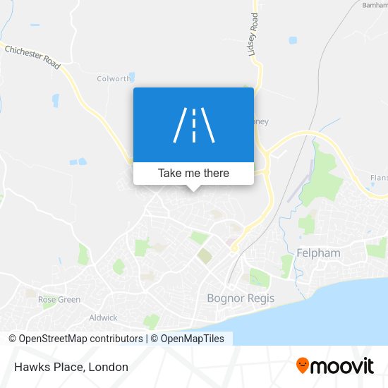 Hawks Place map