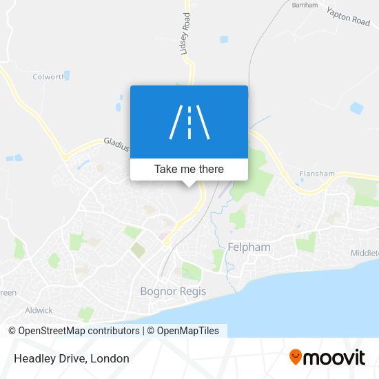 Headley Drive map