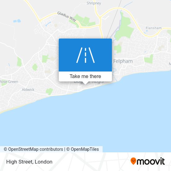 High Street map