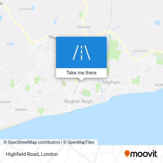 Highfield Road map