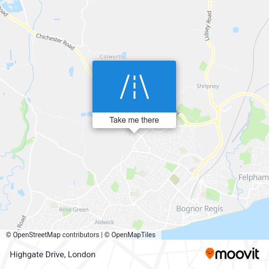 Highgate Drive map