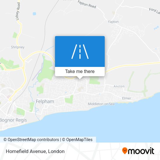 Homefield Avenue map