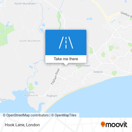 Hook Lane map