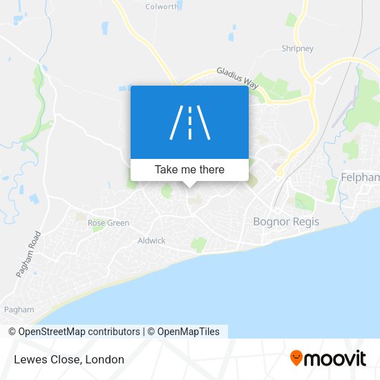 Lewes Close map