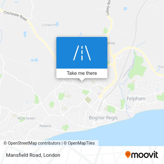 Mansfield Road map