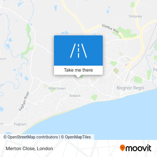 Merton Close map