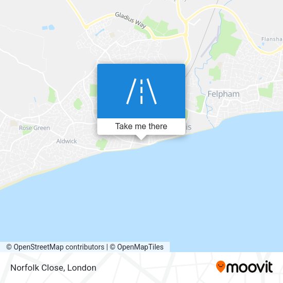 Norfolk Close map