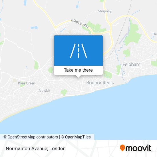 Normanton Avenue map
