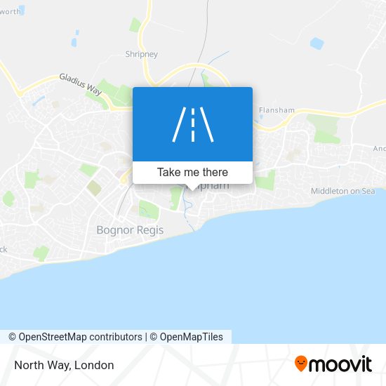 North Way map