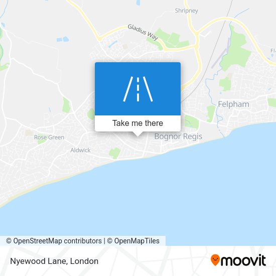 Nyewood Lane map
