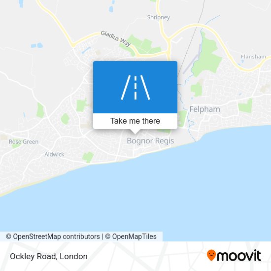 Ockley Road map