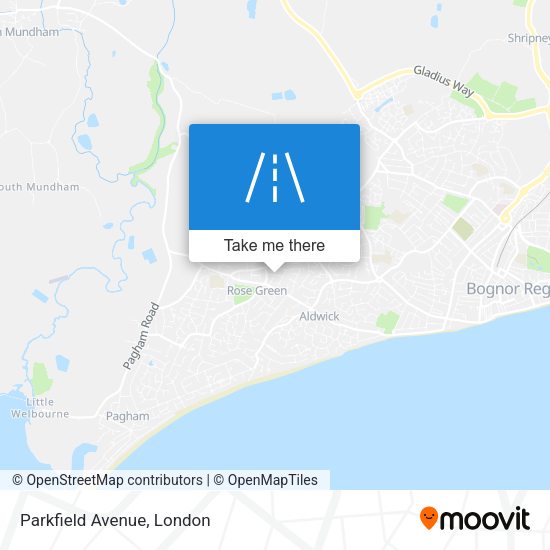 Parkfield Avenue map