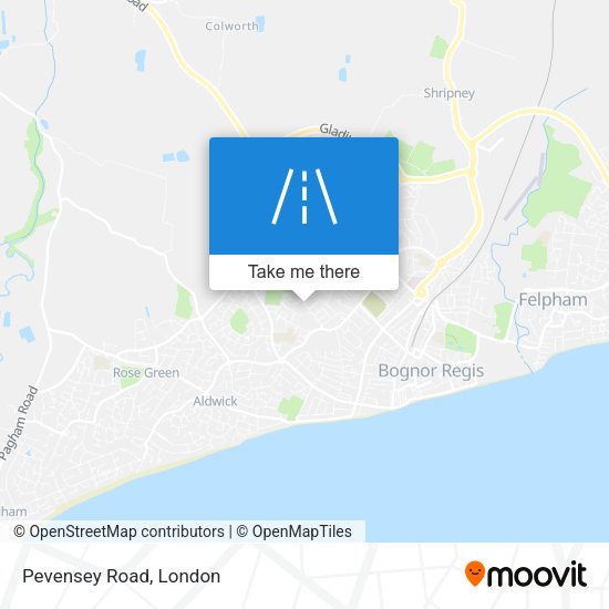 Pevensey Road map