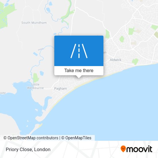 Priory Close map