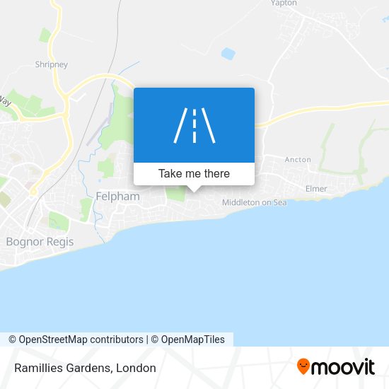 Ramillies Gardens map