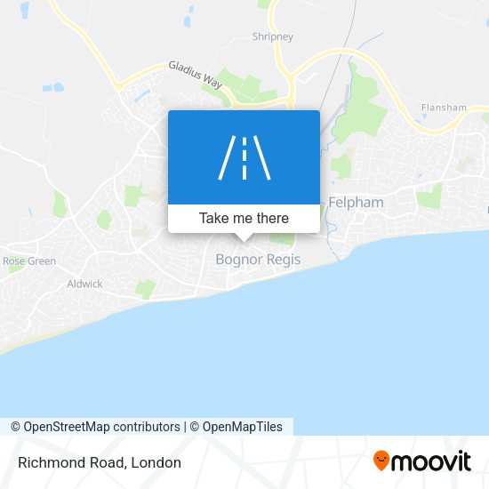 Richmond Road map