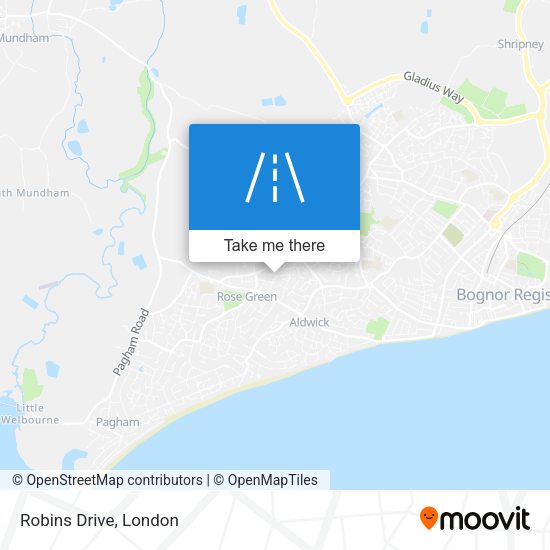 Robins Drive map