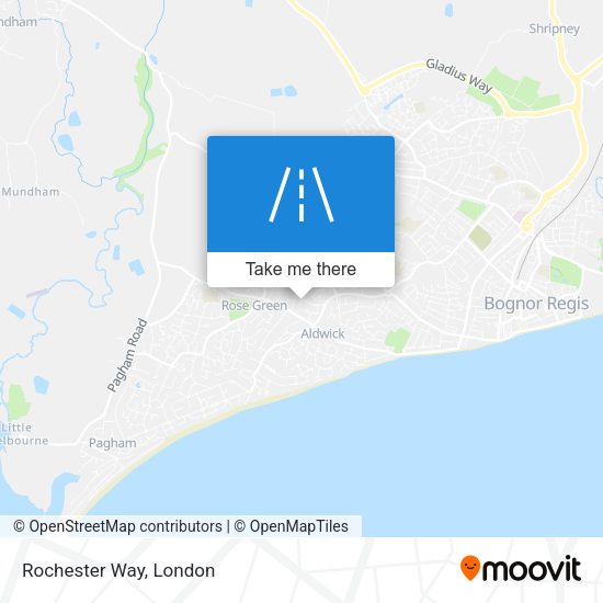 Rochester Way map