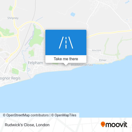Rudwick's Close map