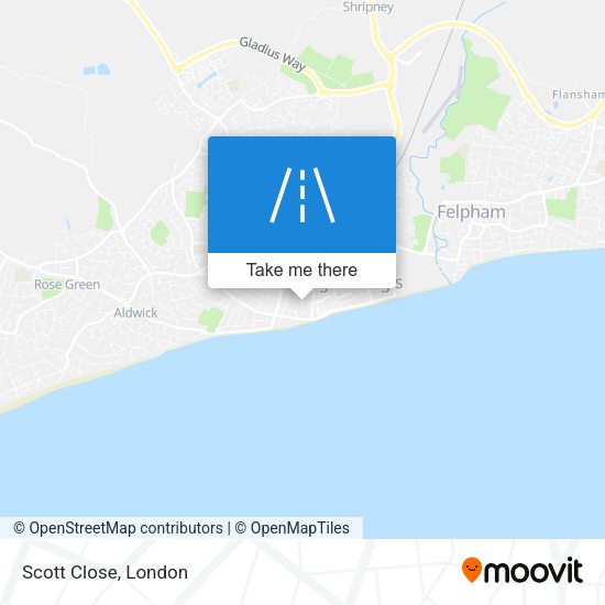 Scott Close map