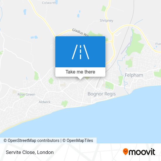 Servite Close map