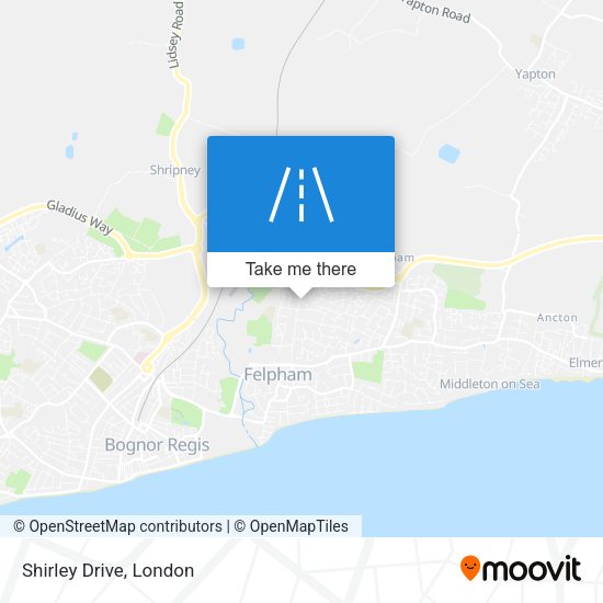 Shirley Drive map