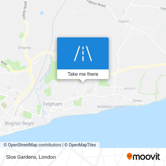 Sloe Gardens map
