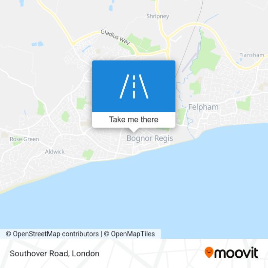 Southover Road map