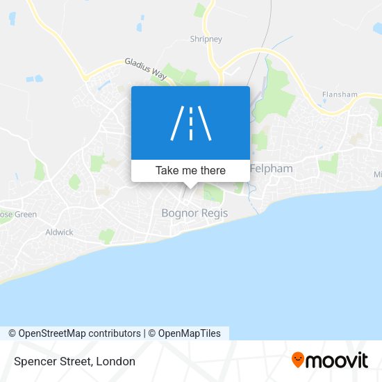 Spencer Street map