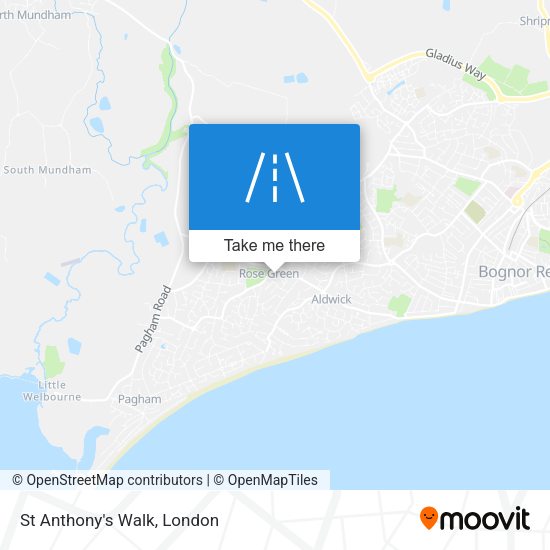St Anthony's Walk map