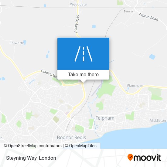 Steyning Way map