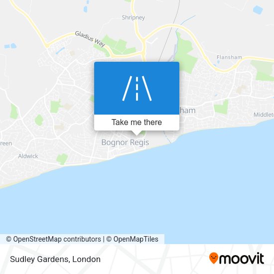 Sudley Gardens map