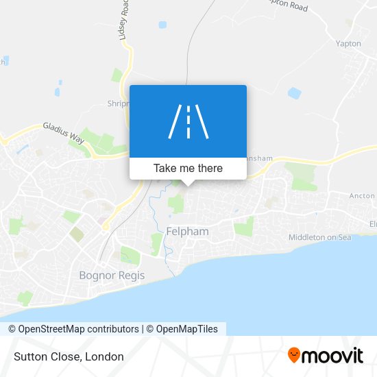Sutton Close map