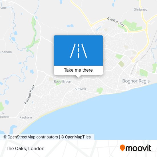 The Oaks map