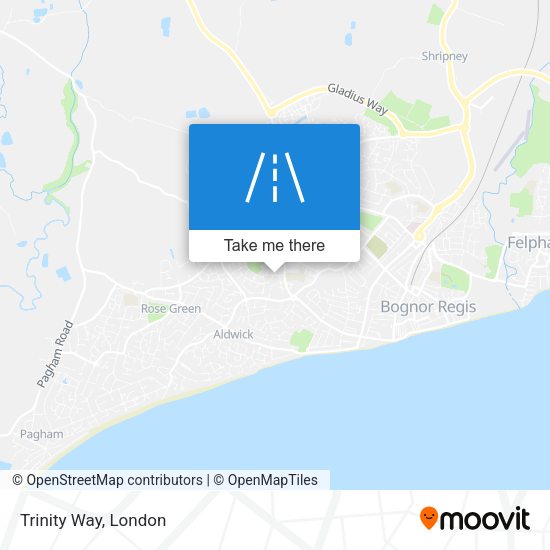 Trinity Way map