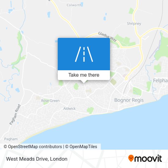 West Meads Drive map