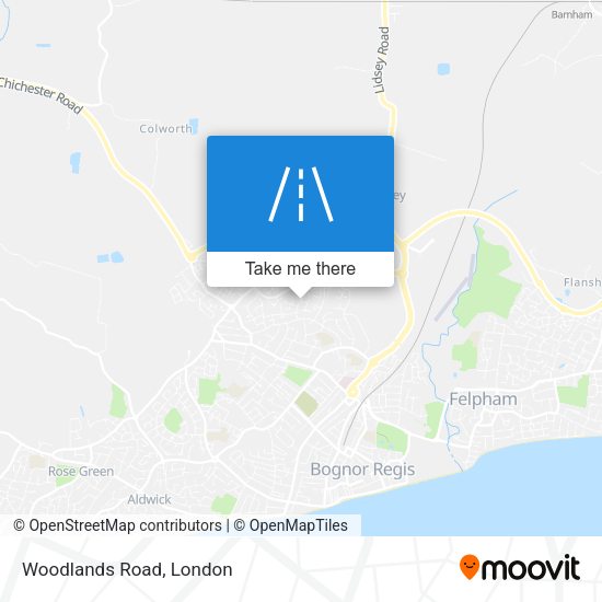 Woodlands Road map