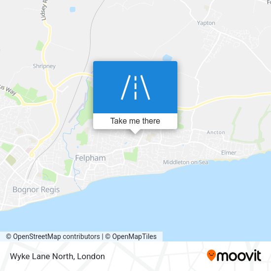 Wyke Lane North map