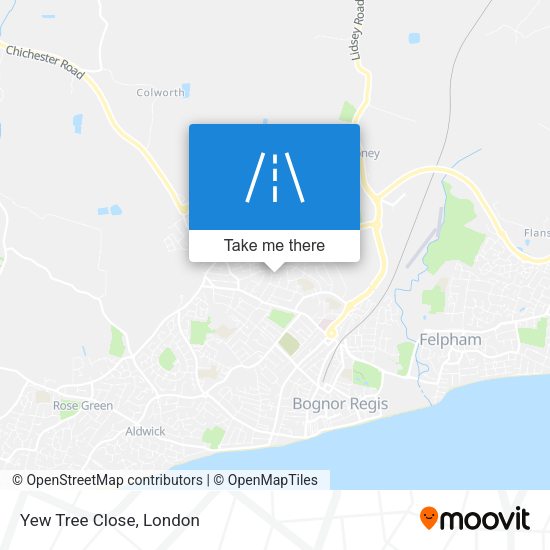 Yew Tree Close map