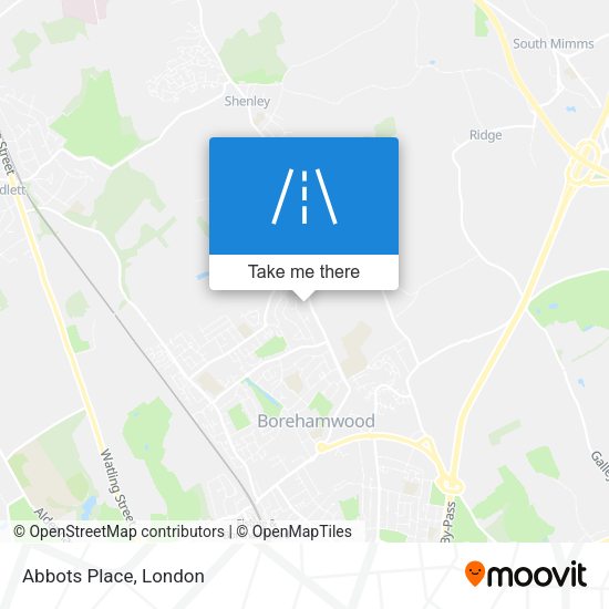Abbots Place map