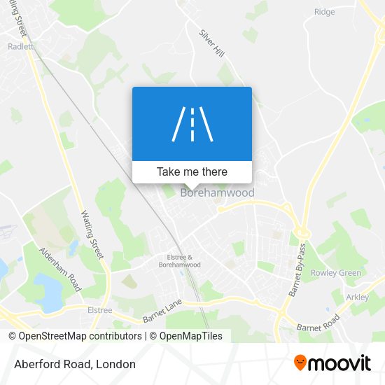 Aberford Road map